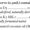 BePure Vit D Restore Liquid buy online at Healing Wave ingredients